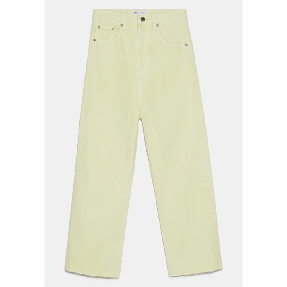 ZARA YELLOW MOM JEAN